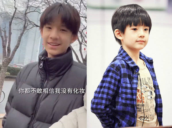 原创潘粤明儿子帅到认不出与母亲同框超温馨容貌酷似父亲年轻时