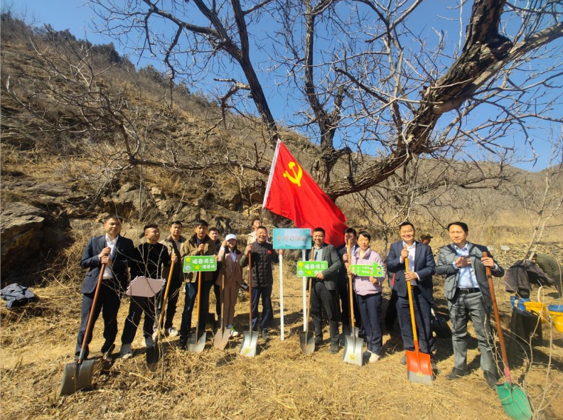 北京市海淀区政协委员徐磊带队赴门头沟区开展义务植树活动