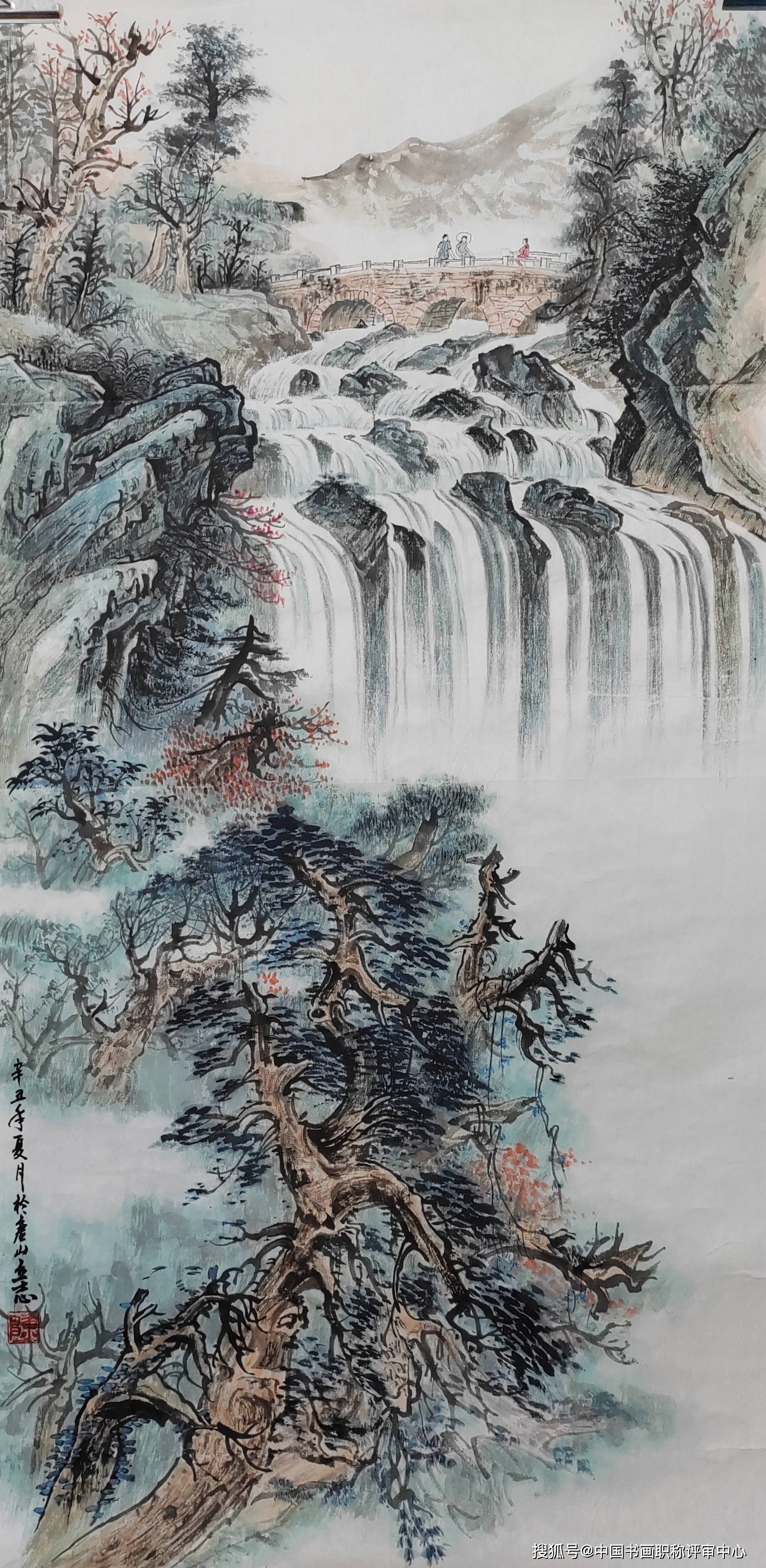 早期跟随索又靖教授学习山水画,跟随著名画家王大耀老师学习工笔画