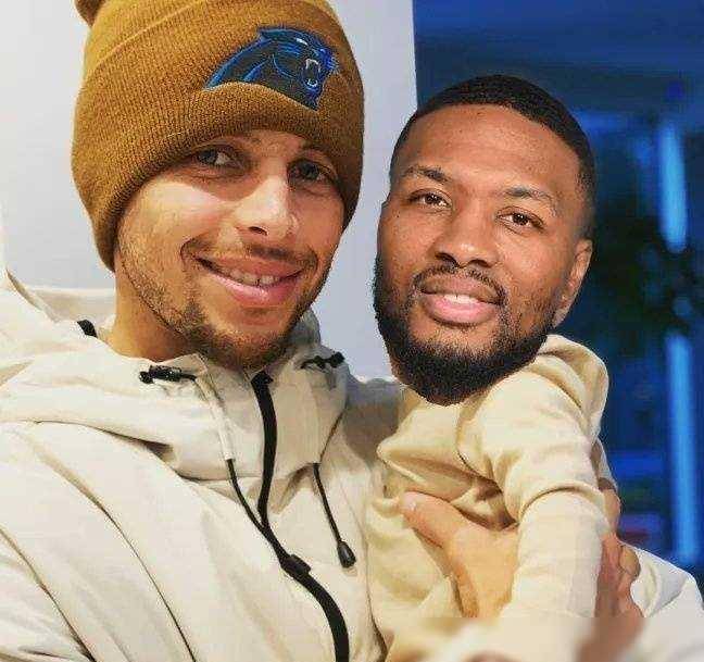 三新星抢镜库里 美媒晒"父子合照"恶搞表哥_比赛_胜利_球员