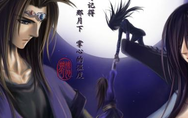 如同仙山深谷中的一朵峭壁幽兰,一袭飘逸的夜行衣,一头乌黑的散发.