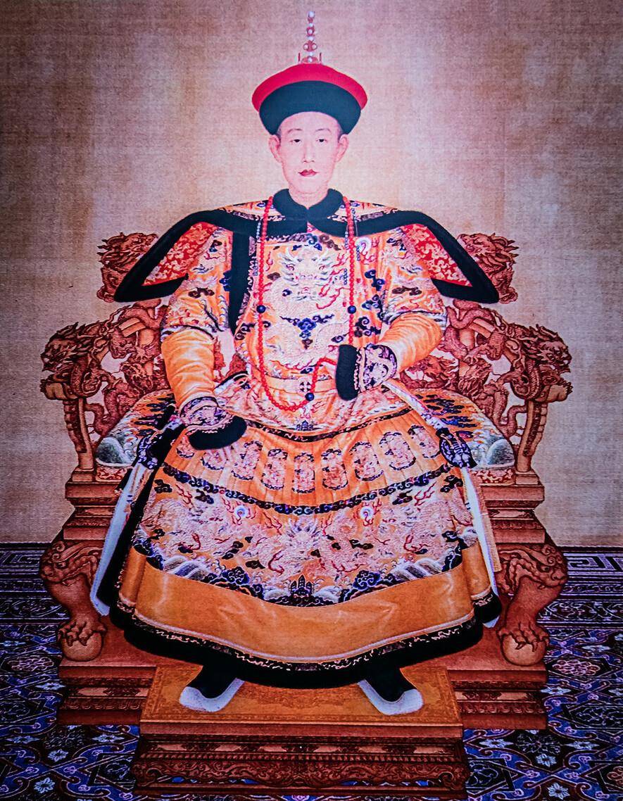 乾隆帝画像鼎盛时期的行宫耗费了6.