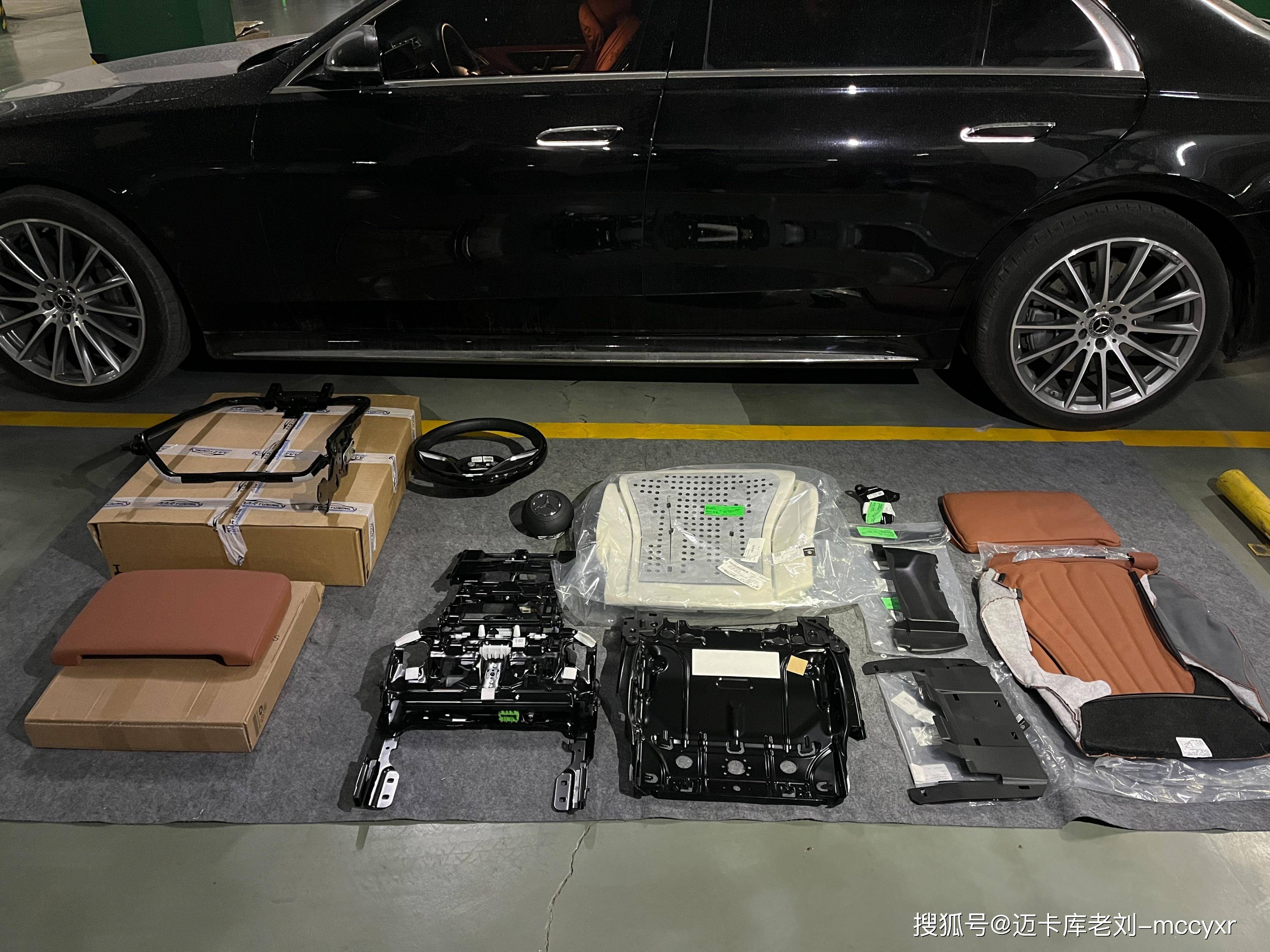 奔驰s450老板位的舒适享受,升级一键躺,桃木方向盘,旋转高音等_搜狐