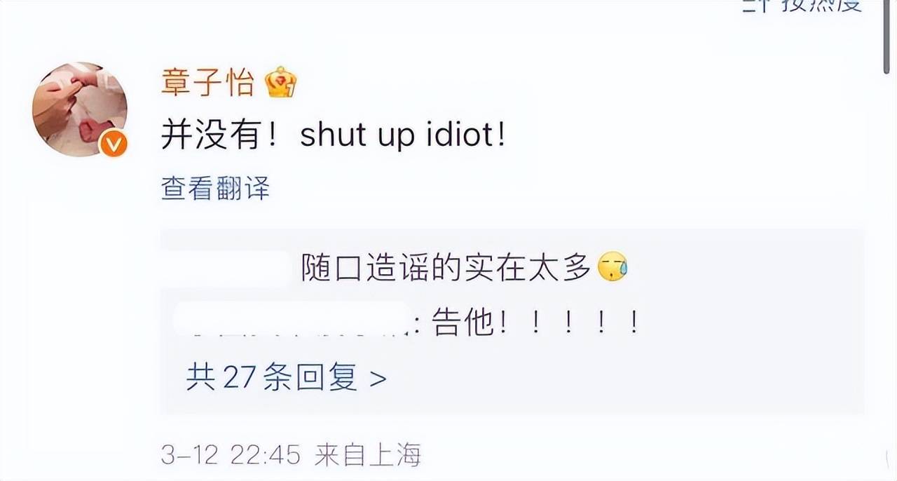原创章子怡怒了亲自下场怒怼网友否认邀请杨幂赵丽颖参演新电影