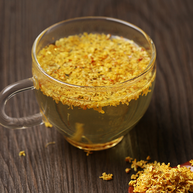 具有健胃,化痰,生津,平肝的作用,桂花晒干,可冲茶,桂花茶有清香提神