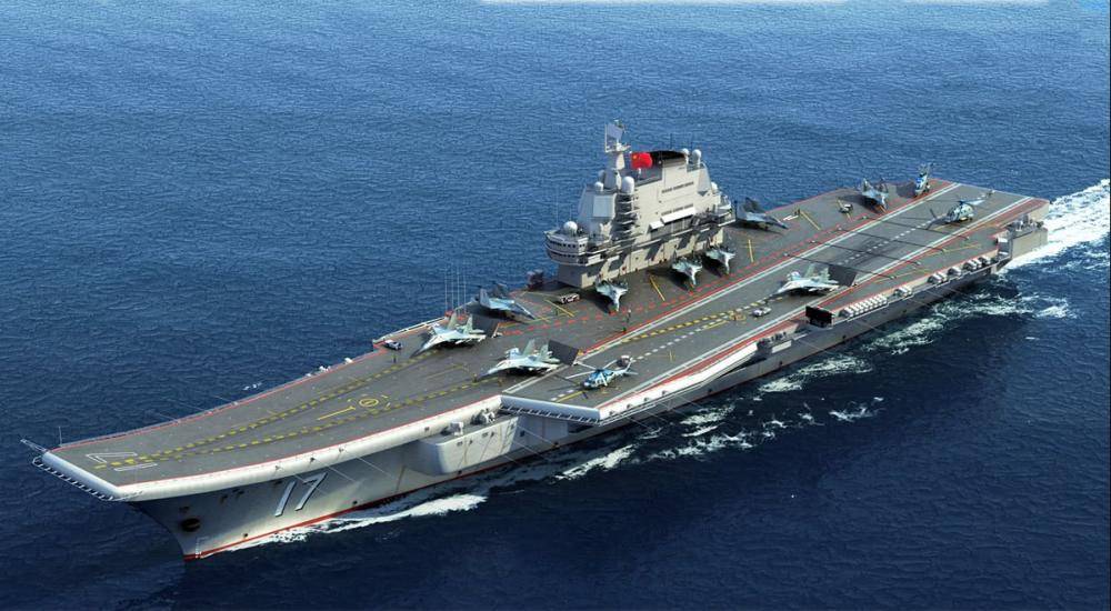 美国卫星窥探山东舰,发现甲板上有巨大"划痕",长数十米_航母_西方