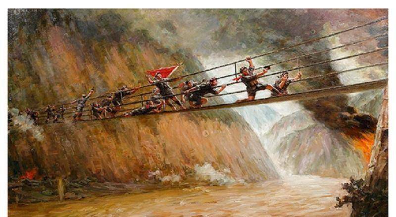 原创国军不想让我军过泸定桥为何不把桥给炸了刘文辉我可不傻