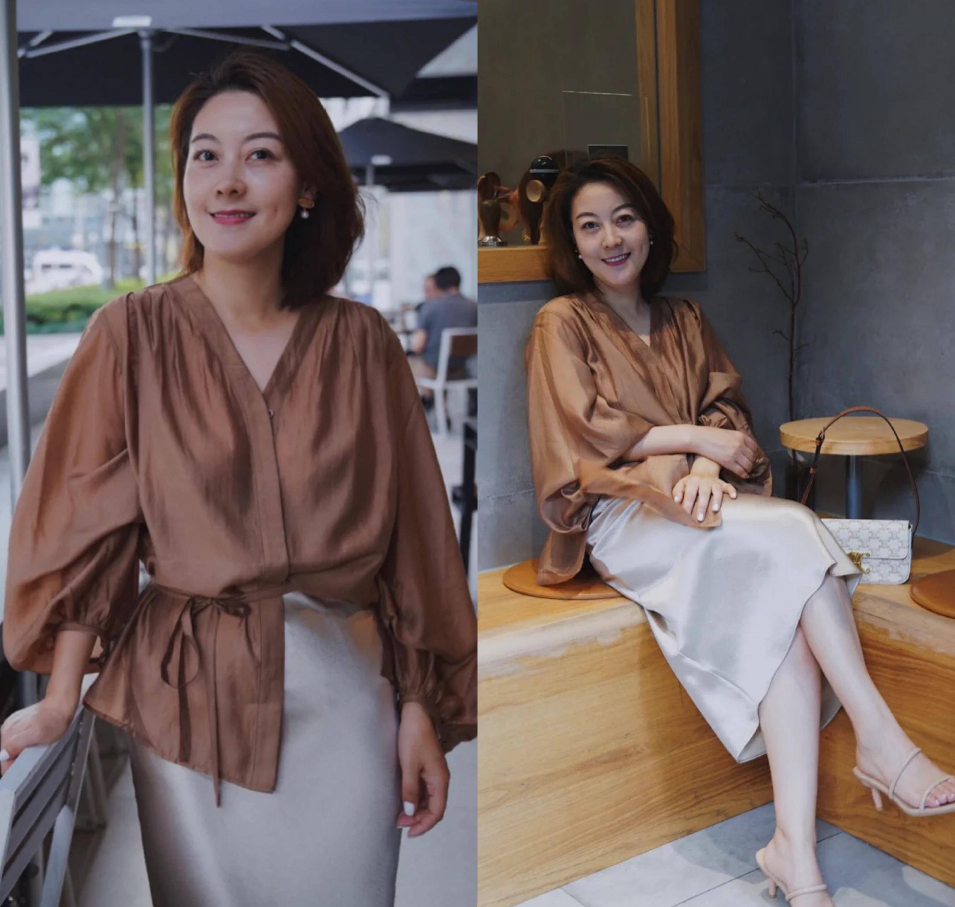 原创气质好并不是只靠颜值这位40岁姐姐靠穿搭赢得优雅太美了