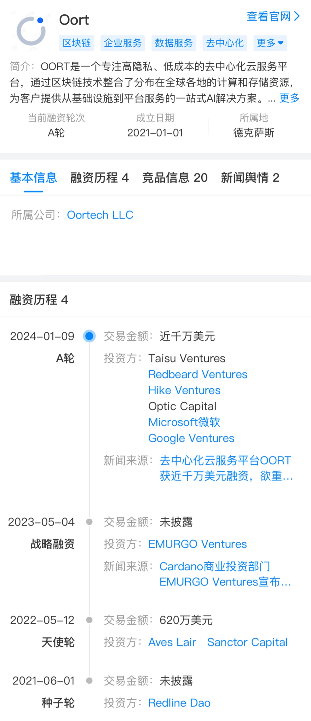depin大爆发一览由科技巨头谷歌和微软资助的oort
