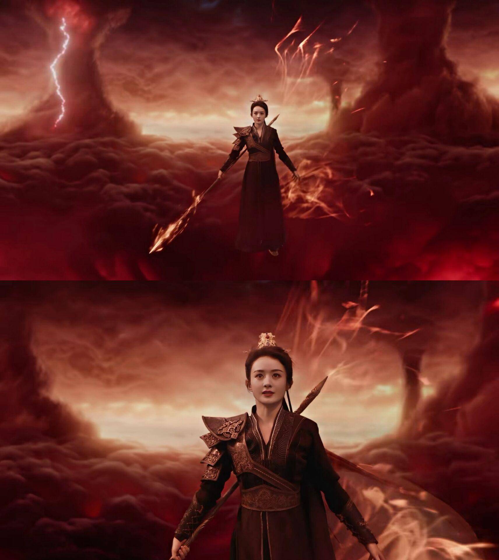 女战神碧苍王,其打斗戏份非常吸睛,画面细腻,特效拉满,有一种东方神话