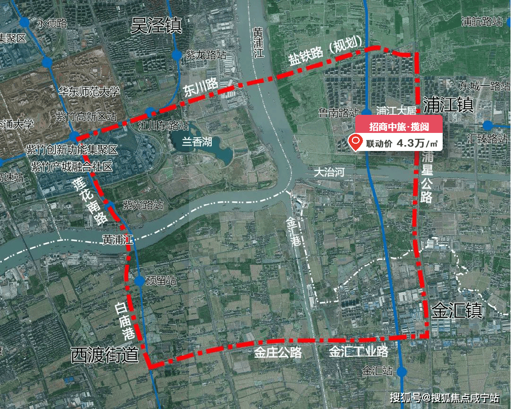 浦江地区的"三水交汇"规划,可谓是近十几年来浦江镇南部面临的最大