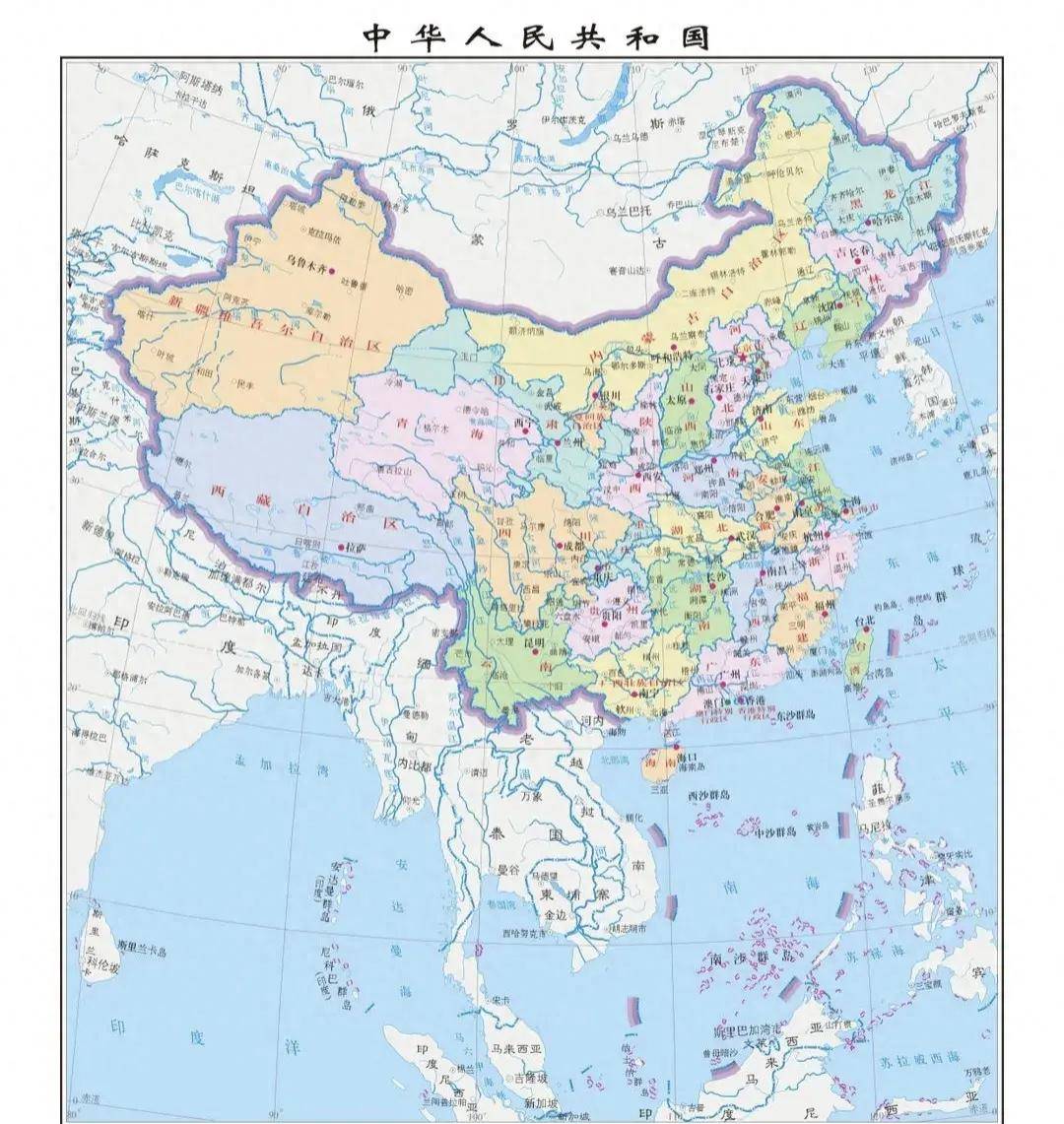 新版中国地图高清 1080图片