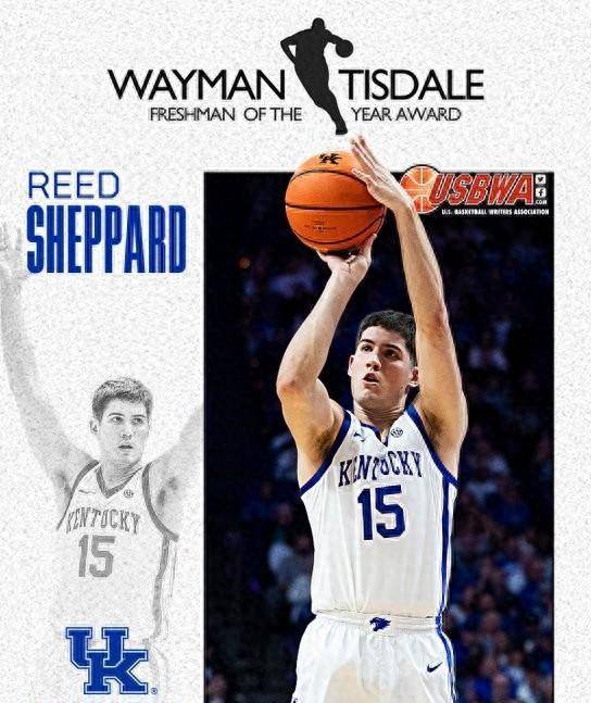 预测状元?肯塔基后卫里德-谢泼德荣获ncaa大学最佳新人