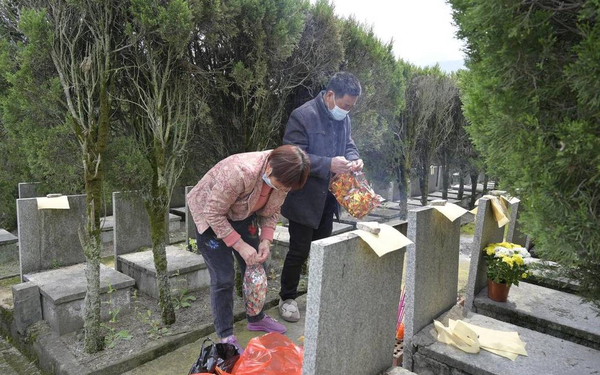 清明节祭祖扫墓图片