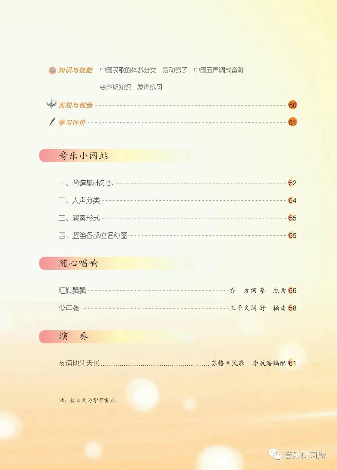 七年级上册音乐图片