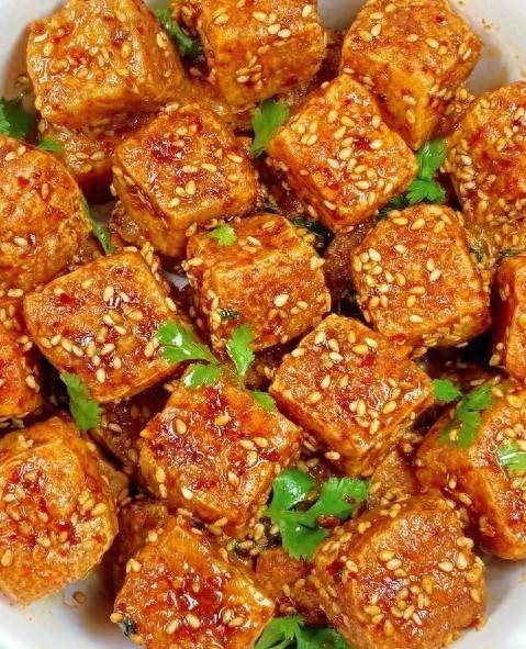 一天能卖出1000多份的网红炸豆腐配方来了配方改良过口感更丰满