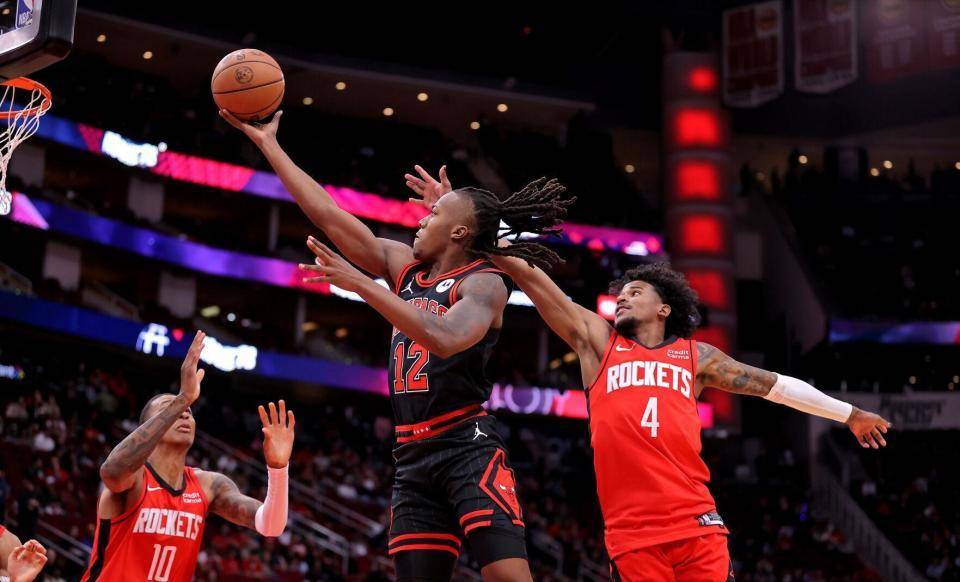 nba常规赛火箭击退公牛迎7连胜狄龙德罗赞冲突遭驱逐格林26分