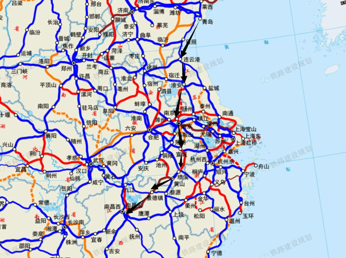 中国已通车高铁线路图图片