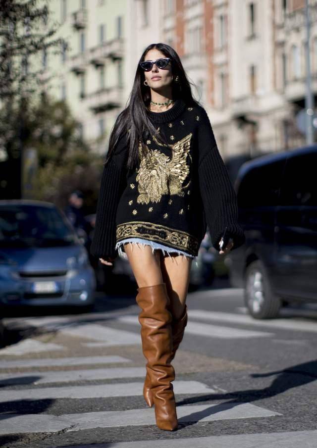 原创短靴真的不流行了潮人们今年更宠长靴保暖时髦还显高