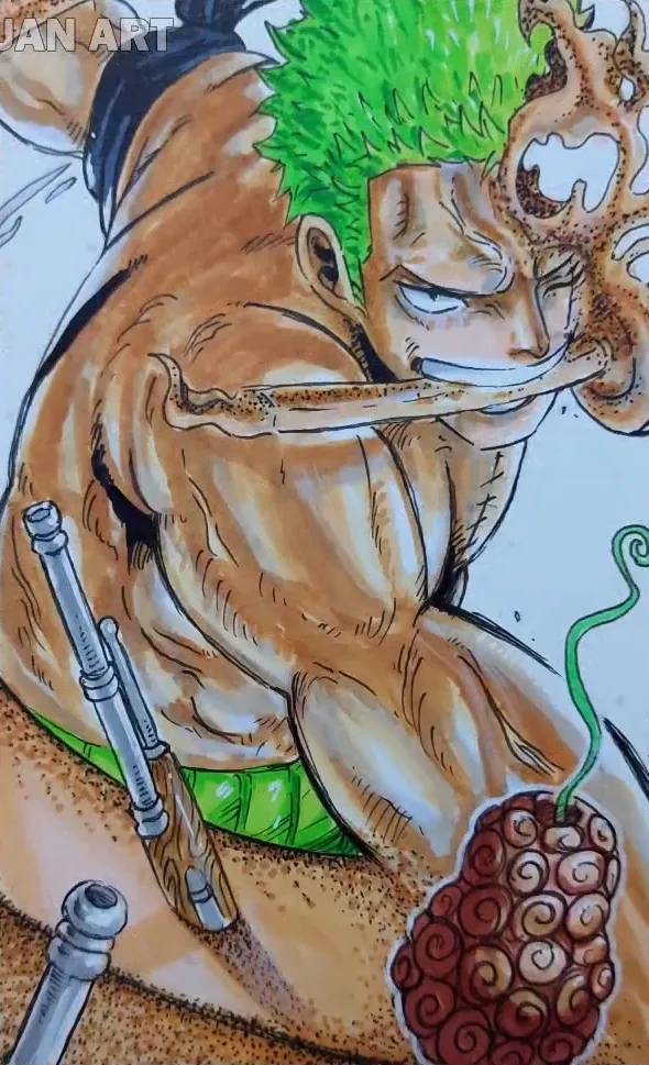 当索隆吃下恶魔果实会怎样?快斩加强战力,须佐之男形态太无敌