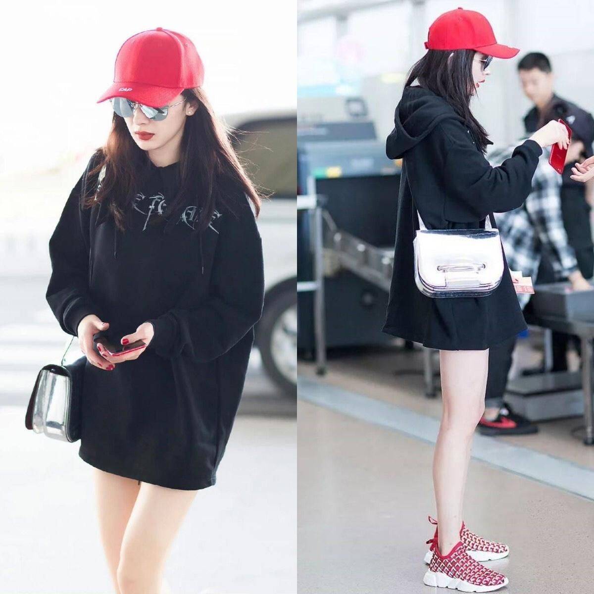 原创杨幂带火了春季新穿法上身不露下身不遮时髦洋气显腿长