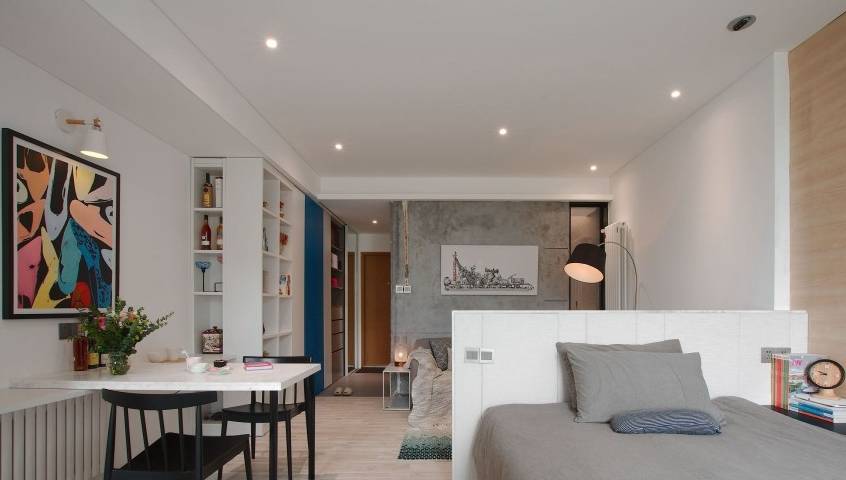 原创年轻女摄影师的家户型很小极简风格却备显温馨