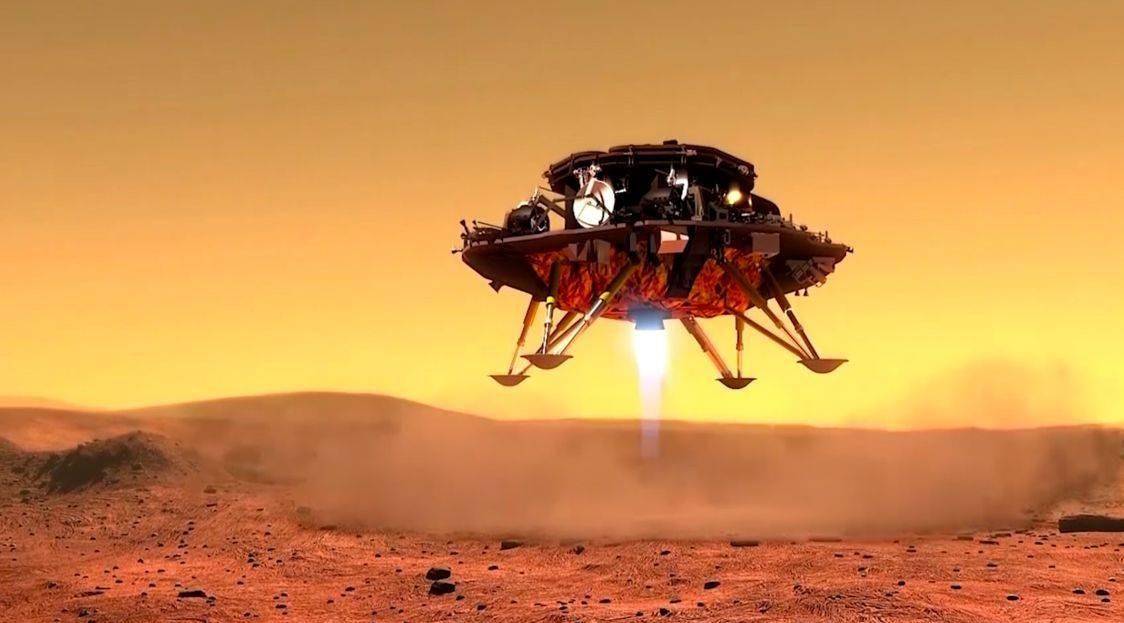 成功登陆火星当苏联和美国展开激烈的太空竞赛,相继发射探测器之时