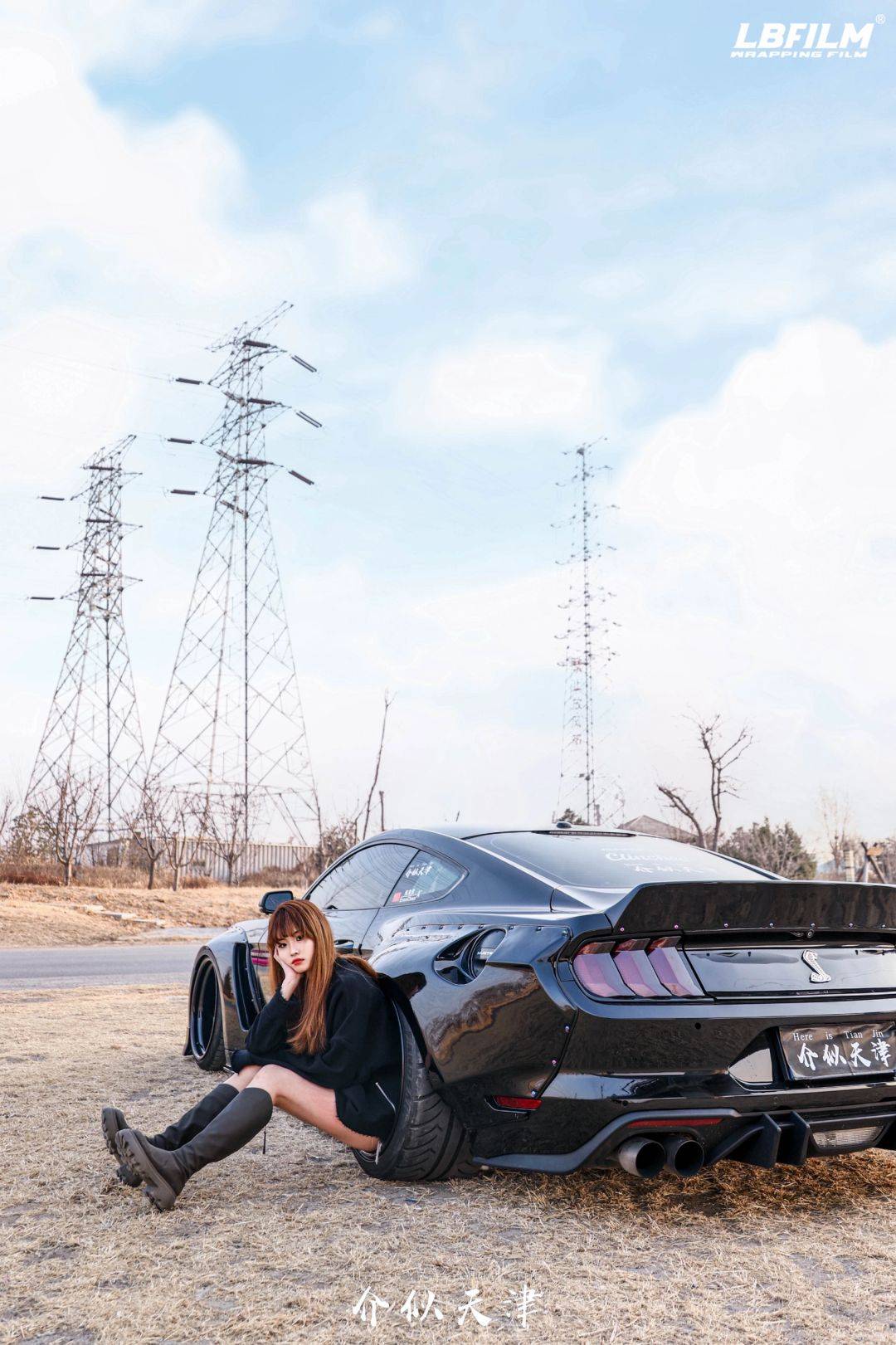 福特野马lb改色膜tpu亮黑,经典永不过时_搜狐汽车_搜狐网