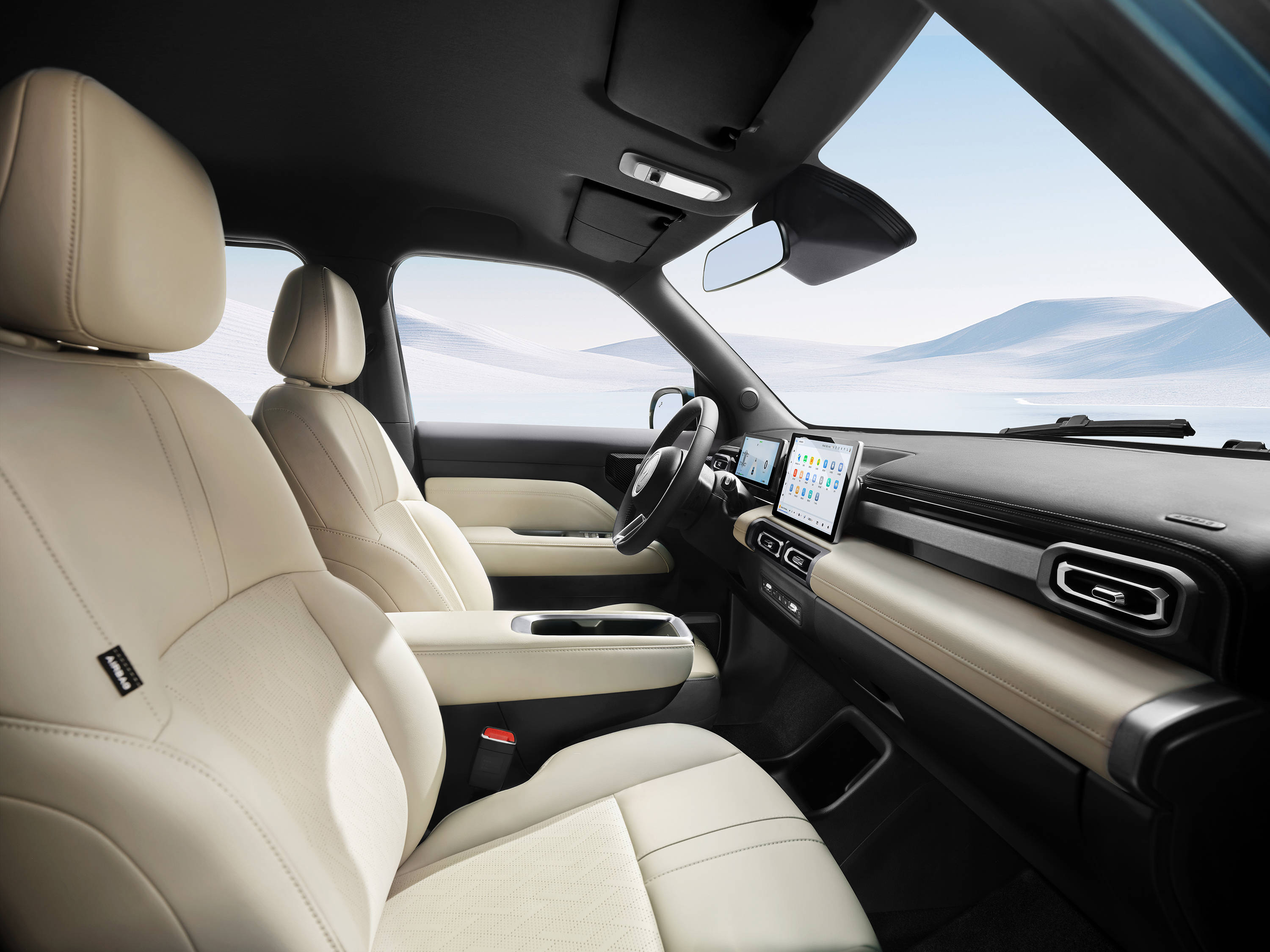 "五门方盒子"宝骏悦也plus内饰官图首发!67%得房率打造精装大两房座舱