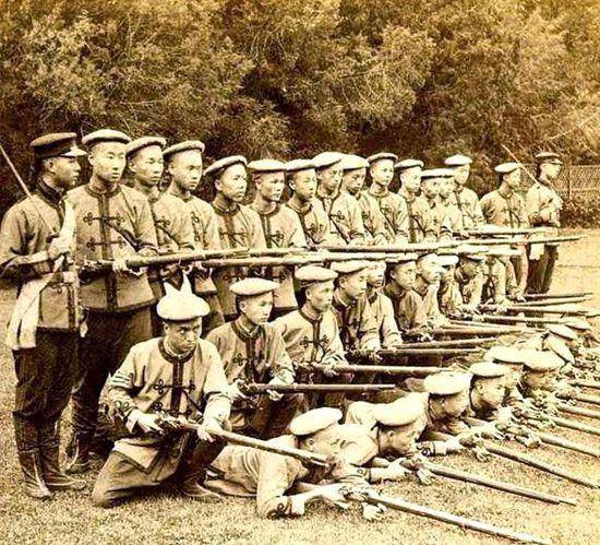 原创实拍慈禧统治下的清朝军队真实面貌武器装备精良