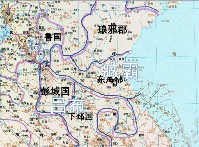 (此时吕布实际控制的地盘只有鲁国,彭城国,下邳国三个郡,可见张辽在