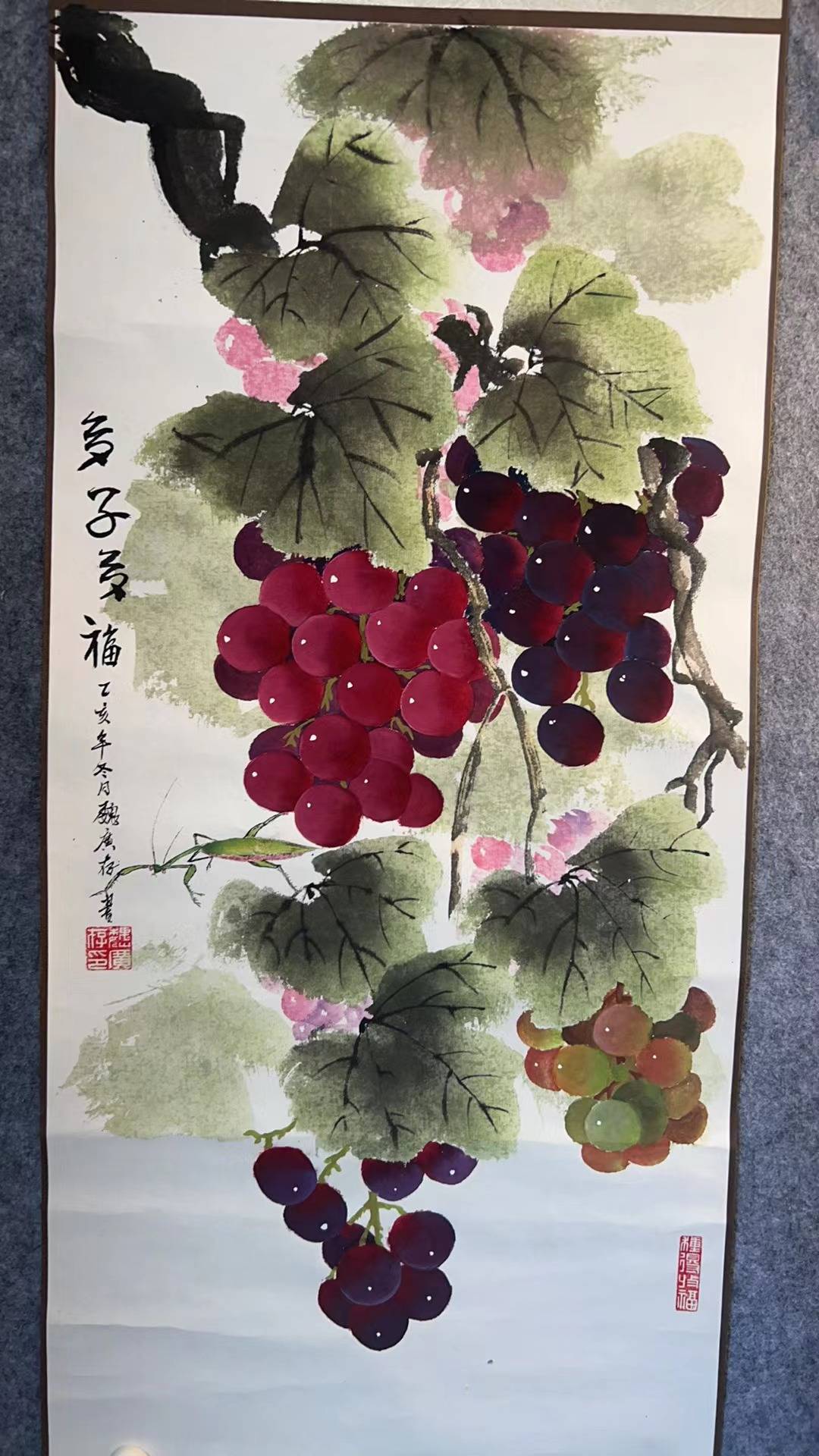 商丘才子魏广存:花鸟草虫画家,用画笔描绘出晶莹剔透的葡萄世界