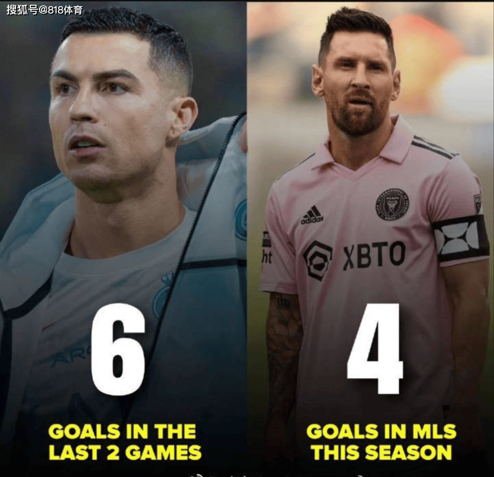 天神下凡c罗半场戴帽2场独造6球2助梅西美职联2个赛季才打进4球