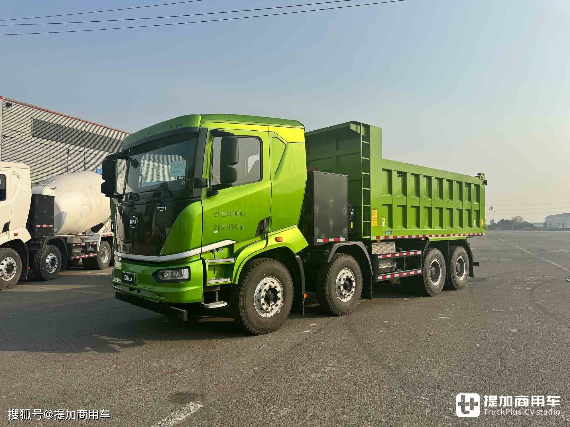 比亚迪t31电动渣土车实拍,四川客户买了300多台,啥配置这么强?