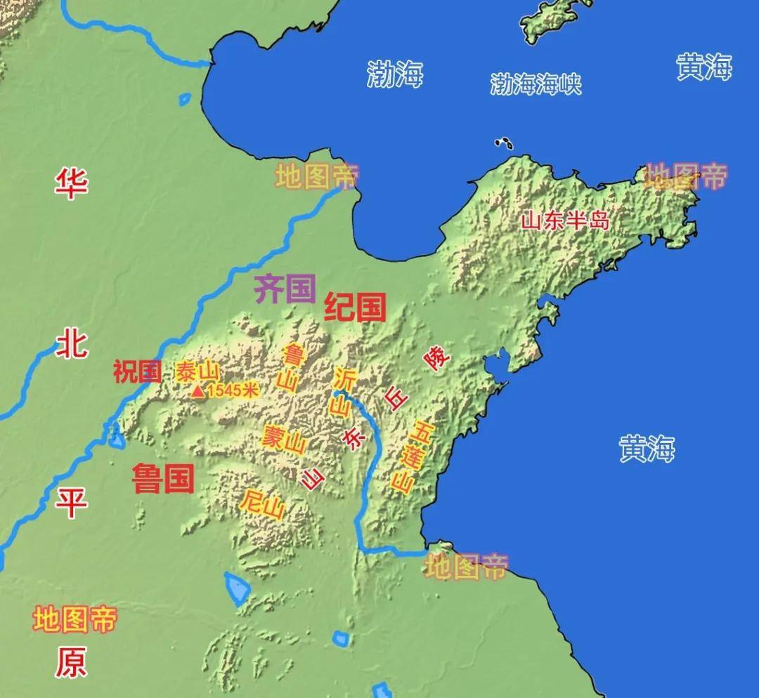 齐鲁两国分界图片