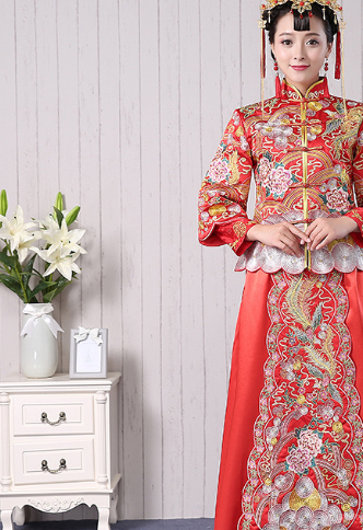 原创十二星座专属中式婚服天蝎座最仙双子座十足女王范儿