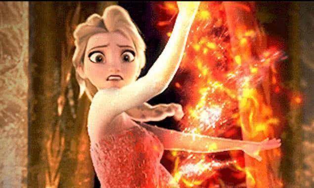 原创冰雪奇缘如果艾莎使用的是火魔法画面瞬间高燃网友龙妈