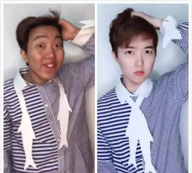 原创阿纯为挽回形象赶紧换上男装网友没用的改变不了