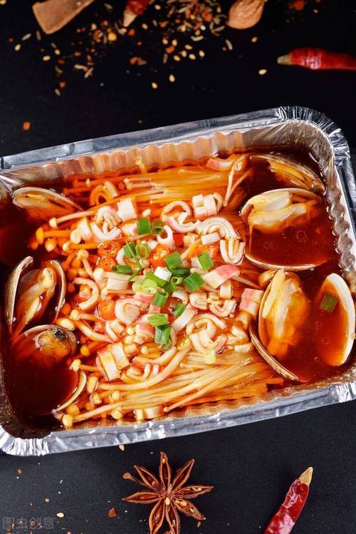 锡纸花甲粉的配料及制作