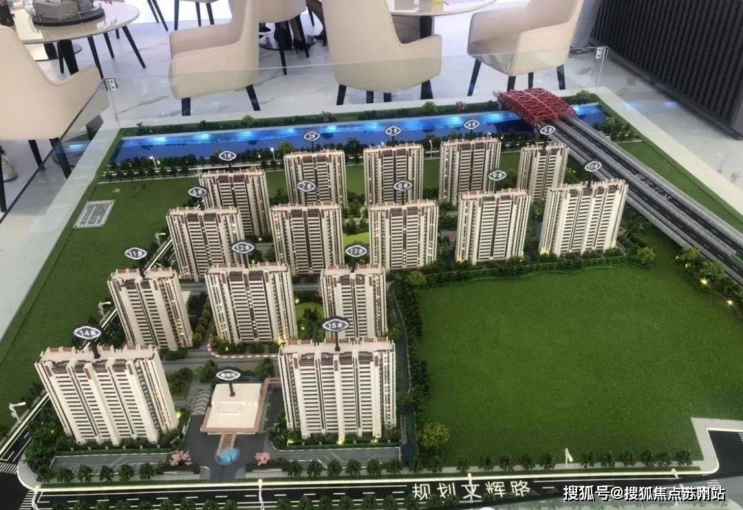 陆杨中心幼儿园;华城美地小学;周市中心小学;周市高级中学沙盘图(注