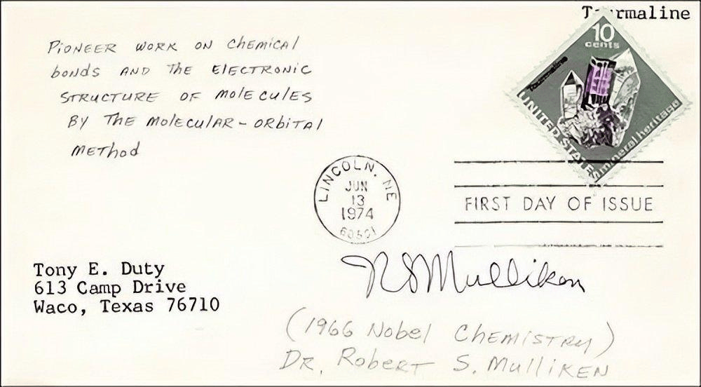 mulliken签名的邮票首日封 | 图源:amazon.