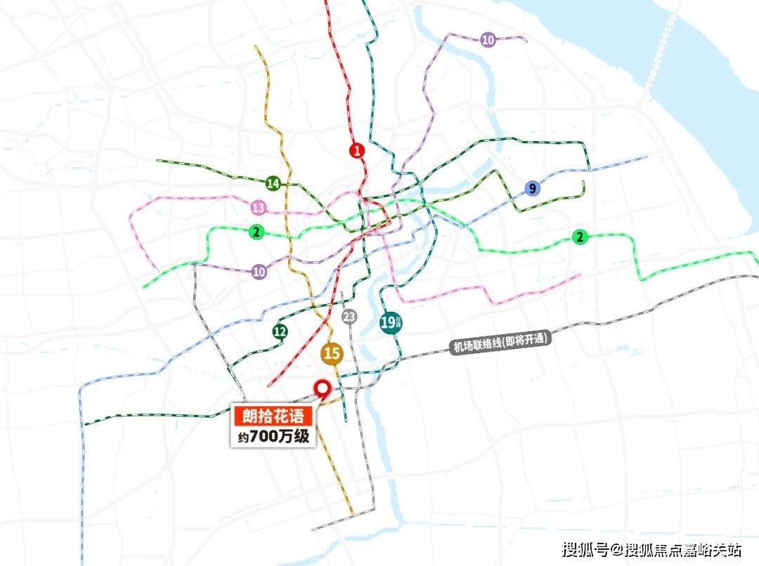 >上海市> 把这些线路都放进地图中,我们可以得到这样的一张图:19号线
