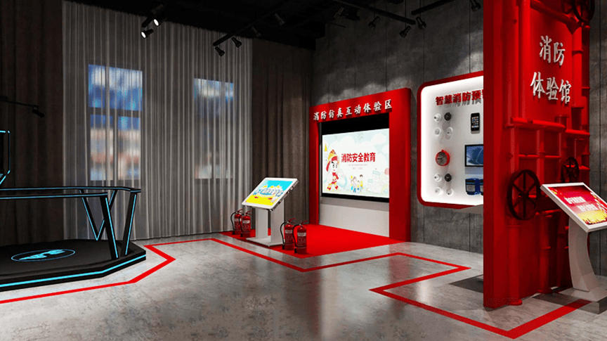 如何利用互动装置优化智慧消防展厅展示内容的布局?