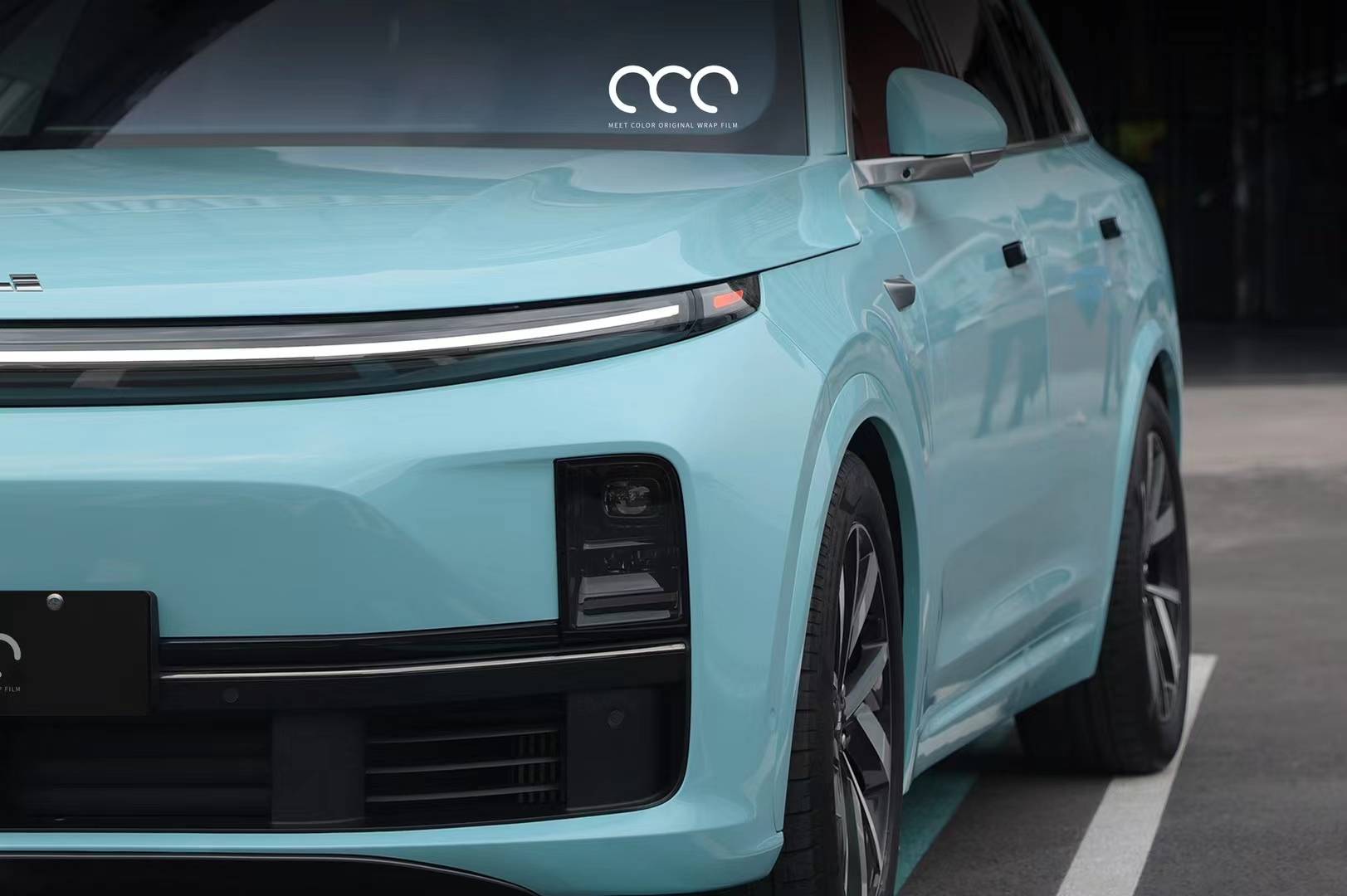 理想l7-mcwrap漫彩海风蓝改色膜,治愈简约温柔的蓝色调