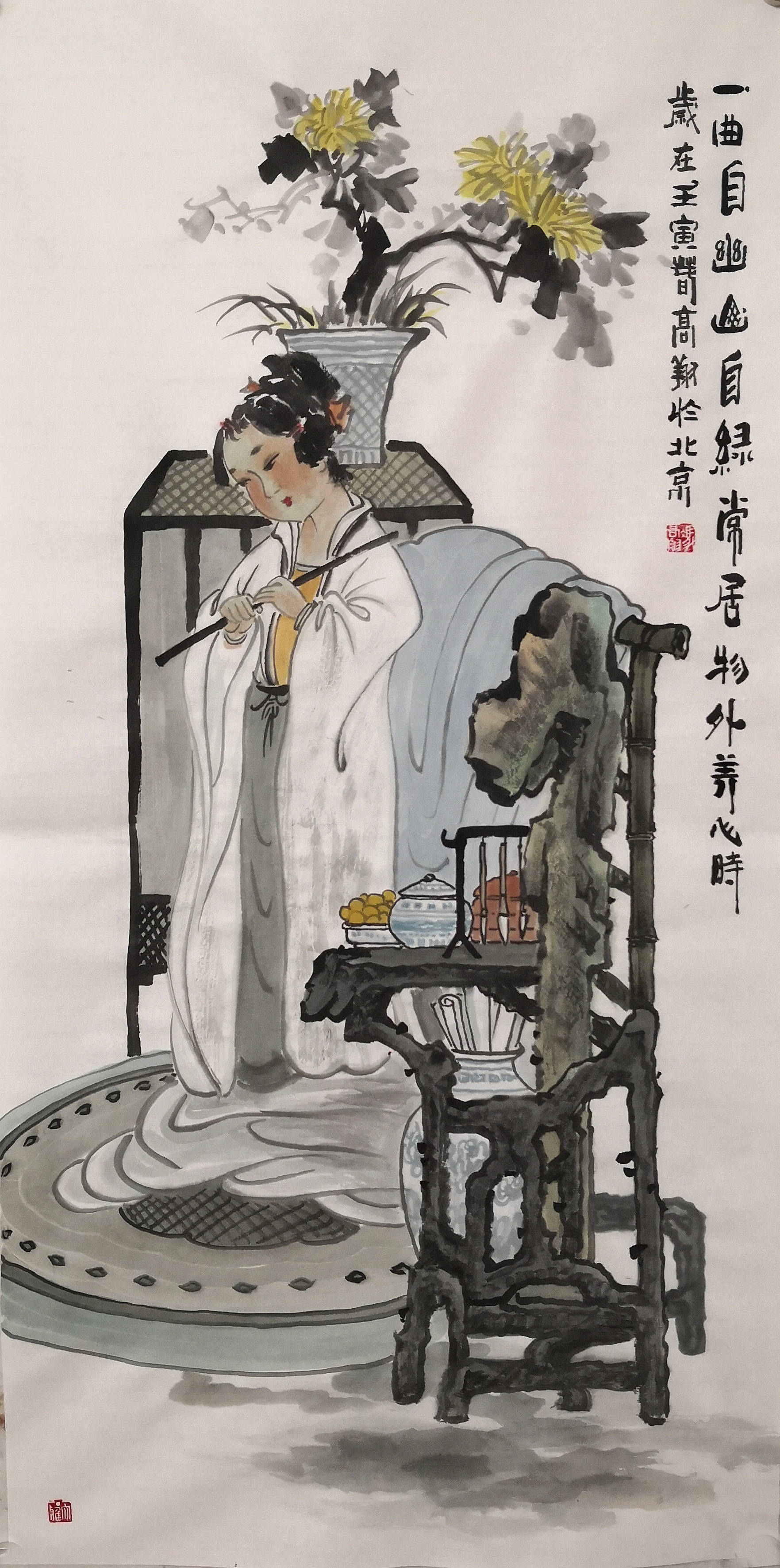 艺术家冯高翔《茶圣陆羽煮茶图》以陆佰柒拾万元人民币成交