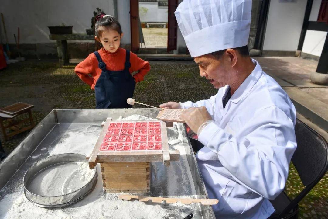 梁弄大糕制作过程图片