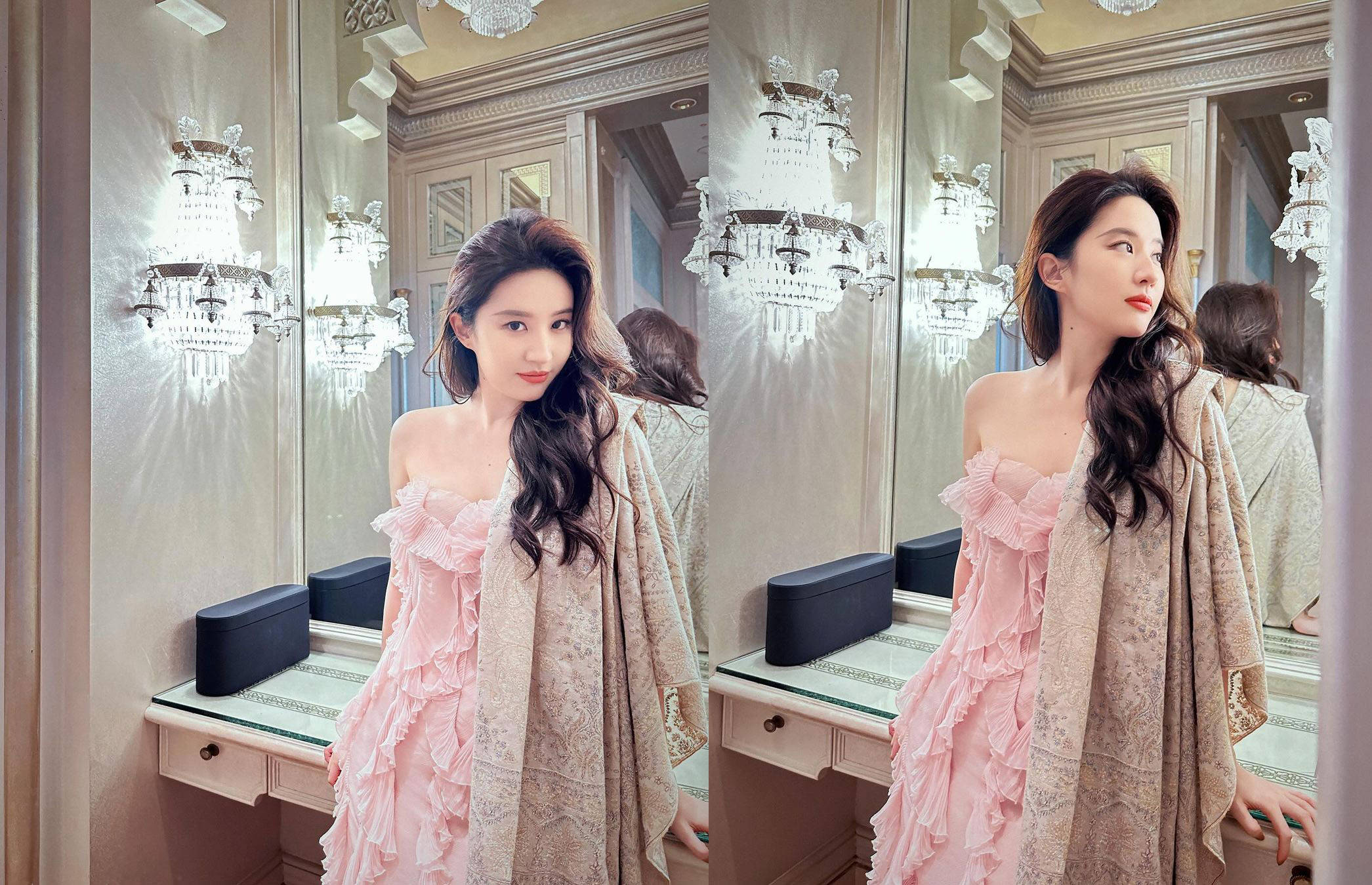 刘亦菲海外担任旅游大使多套服装尽显美态却被质疑p图过度