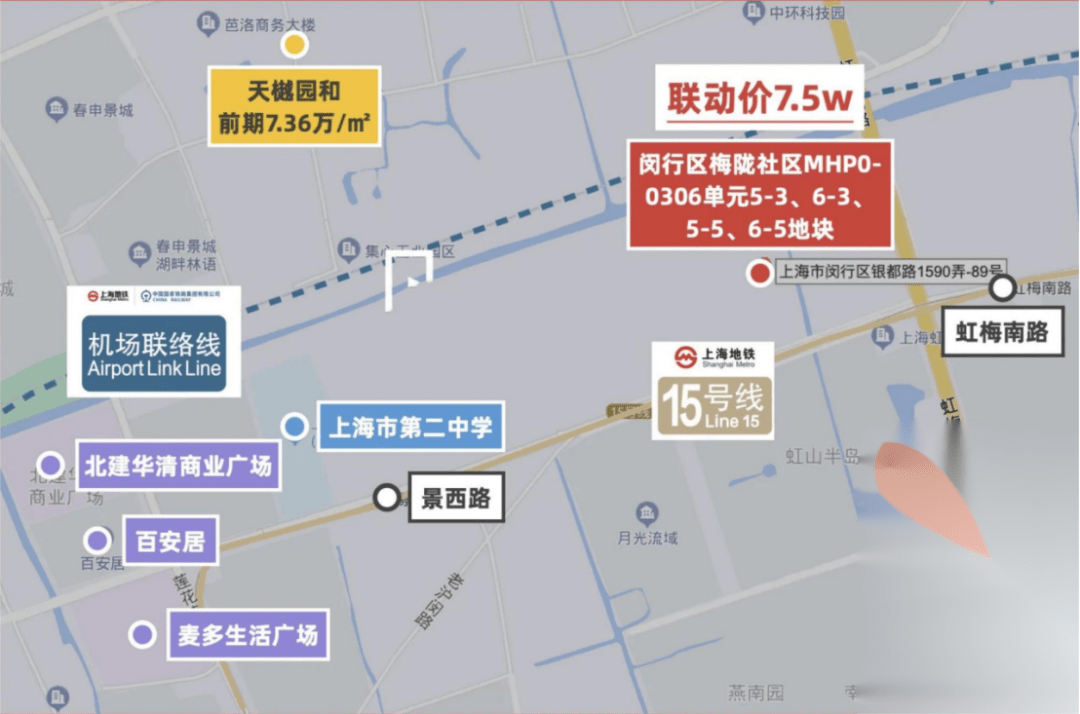 上海闵行区梅陇中国铁建万科朗拾花语