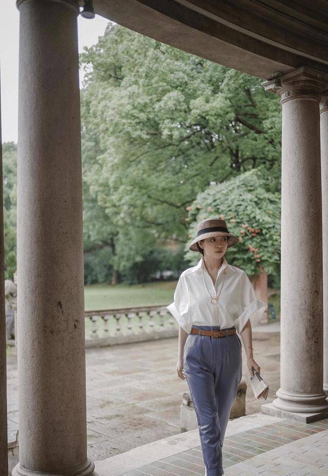 原创初春三木把衬衫穿出高定范这样搭配高级洋气照穿美腻了