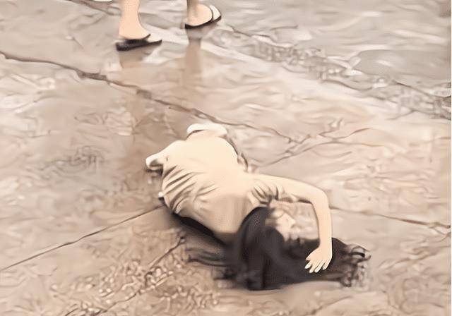 原创广州男子摔门而出妻子被推倒在地目击者她跟男同事聊过头了